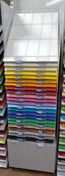 Tonpapierregal 24 Fächer A2 Metall mit Unterschrank  leer